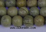 CSL203 15.5 inches 10mm round silver leaf jasper beads wholesale