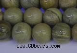 CSL204 15.5 inches 12mm round silver leaf jasper beads wholesale