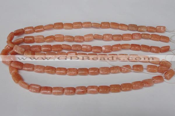 CSM18 15.5 inches 8*12mm rectangle salmon stone beads wholesale