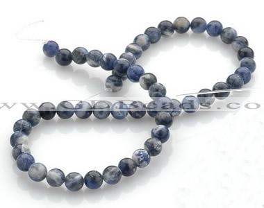 CSO01 16 inches 8mm round sodalite gemstone beads wholesale