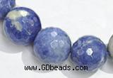 CSO18 8mm faceted round AB grade sodalite beads wholesale