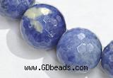 CSO22 AB grade 16mm faceted round sodalite beads wholesale