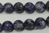 CSO304 15.5 inches 12mm faceted round Brazilian sodalite beads