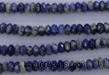 CSO31 15.5 inches 3*6mm faceted rondelle sodalite gemstone beads