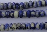 CSO33 15.5 inches 5*10mm faceted rondelle sodalite gemstone beads