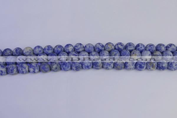 CSO532 15.5 inches 8mm round matte African sodalite beads wholesale