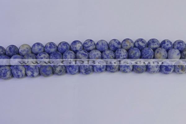 CSO534 15.5 inches 12mm round matte African sodalite beads wholesale