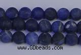 CSO541 15.5 inches 6mm round matte sodalite beads wholesale