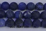 CSO542 15.5 inches 8mm round matte sodalite beads wholesale