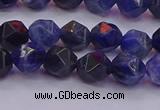 CSO552 15.5 inches 8mm faceted nuggets sodalite gemstone beads