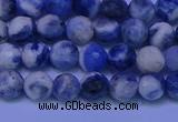 CSO621 15.5 inches 6mm faceted round AB grade sodalite beads