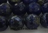 CSO645 15.5 inches 12mm faceted round sodalite gemstone beads