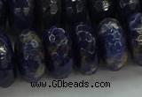 CSO666 15.5 inches 9*16mm faceted rondelle sodalite gemstone beads