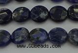 CSO705 15.5 inches 10mm faceted coin sodalite gemstone beads