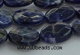 CSO717 15.5 inches 12*16mm faceted oval sodalite gemstone beads