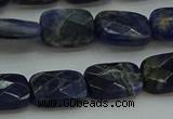 CSO736 15.5 inches 10*14mm faceted rectangle sodalite gemstone beads