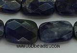 CSO739 15.5 inches 15*20mm faceted rectangle sodalite gemstone beads