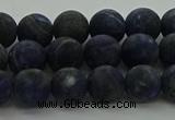 CSO812 15.5 inches 8mm round matte sodalite gemstone beads