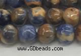 CSO831 15.5 inches 6mm round orange sodalite beads wholesale