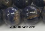 CSO836 15.5 inches 16mm round orange sodalite beads wholesale