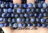 CSO848 15 inches 10mm faceted round sodalite beads wholesale