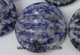 CSO85 15.5 inches 35mm flat round sodalite gemstone beads