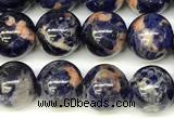 CSO920 15 inches 8mm round orange sodalite beads