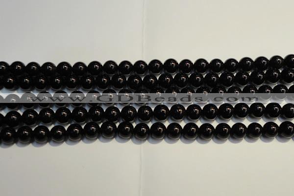 CSQ403 15.5 inches 10mm round black morion smoky quartz beads