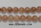 CSS16 15.5 inches 8mm round natural sunstone beads wholesale