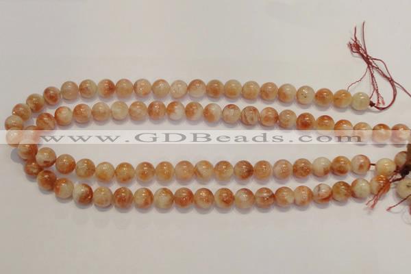 CSS17 15.5 inches 10mm round natural sunstone beads wholesale