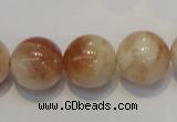 CSS20 15.5 inches 16mm round natural sunstone beads wholesale