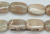 CSS212 15.5 inches 15*20mm rectangle natural sunstone beads