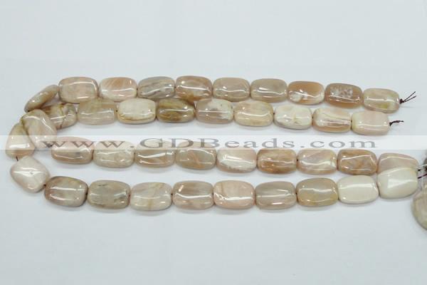 CSS212 15.5 inches 15*20mm rectangle natural sunstone beads