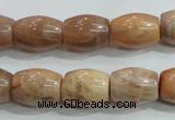 CSS251 15.5 inches 12*16mm drum natural sunstone beads