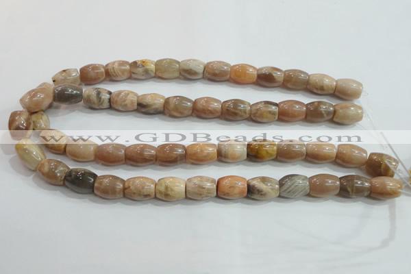 CSS251 15.5 inches 12*16mm drum natural sunstone beads