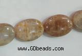 CSS261 15.5 inches 15*20mm oval natural sunstone beads