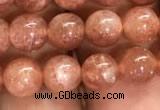 CSS301 15.5 inches 6mm round golden sunstone gemstone beads