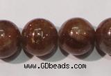 CSS556 15.5 inches 12mm round natural golden sunstone beads