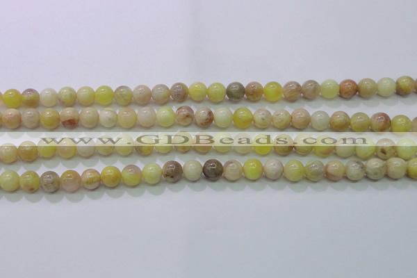 CSS600 15.5 inches 4mm round yellow sunstone gemstone beads