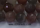 CSS644 15.5 inches 12mm faceted round sunstone gemstone beads wholesale