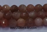 CSS671 15.5 inches 6mm faceted round sunstone gemstone beads