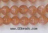 CSS703 15.5 inches 4mm round natural golden sunstone beads