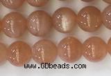 CSS704 15.5 inches 6mm round natural golden sunstone beads