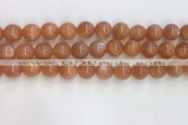 CSS711 15.5 inches 10mm round natural golden sunstone beads