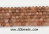 CSS753 15.5 inches 8mm round golden sunstone beads wholesale