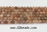 CSS763 15.5 inches 8mm round golden sunstone beads wholesale