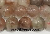 CSS801 15 inches 8mm round rainbow sunstone beads