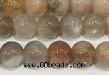 CSS805 15 inches 6mm round rainbow sunstone beads