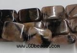 CST14 15.5 inches 12*16mm rectangle staurolite beads wholesale