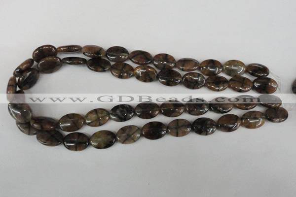 CST48 15.5 inches 13*18mm oval staurolite gemstone beads wholesale